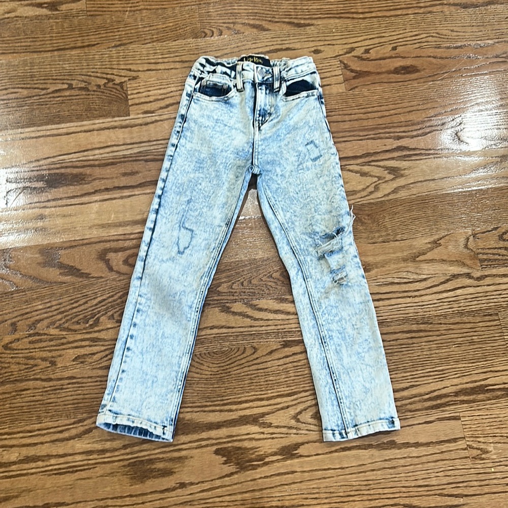 Jeans lndigo rein size 7 new kids